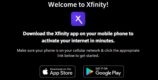 Xfinity激活页面