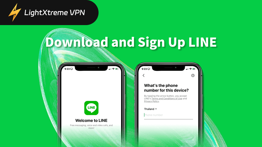 LINE サインアップ＆ダウンロード：クイックスタートガイド