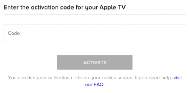 Paramount Plus app login screen on Smart TV