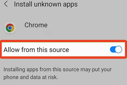 Enable “Install from Unknown Sources” on Your Android Device