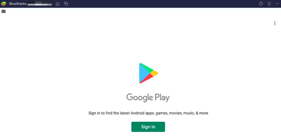 Access and Sign in to Google Play Store on PC
