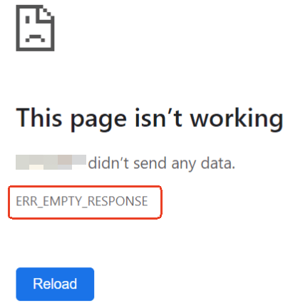 ERR_EMPTY_RESPONSE エラー