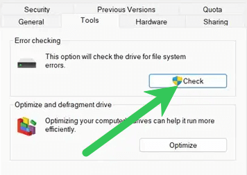 Check Disk Errors