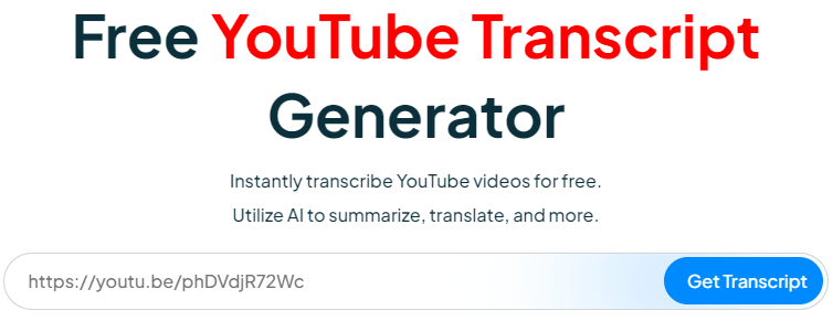 Maestra.ai Free YouTube Transcript Generator