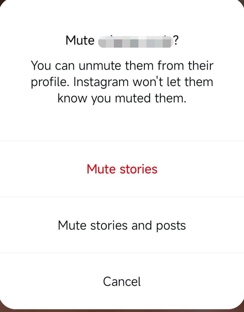 Mute Someone's Story on Instagram