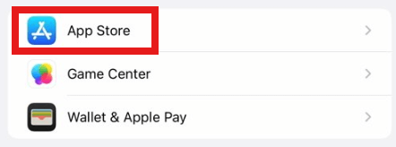 Open App Store to enable automatic updates