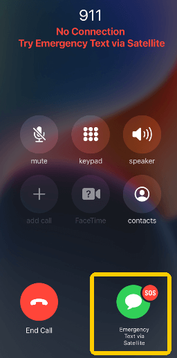 iPhoneの緊急SOSモード