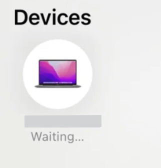 AirDrop stuck on “Waiting”