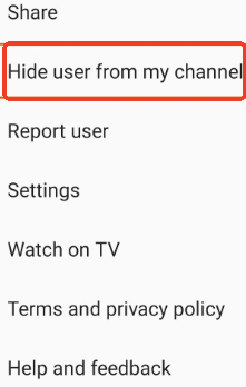 Block Someone via the YouTube Mobile App