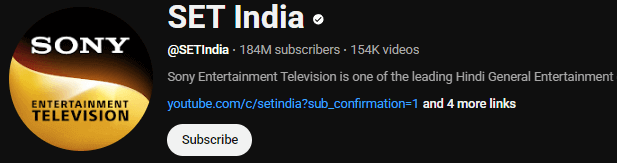 SET India - One of the Best YouTube Channels