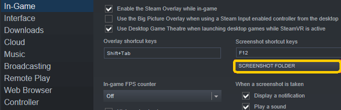 Customize Your Steam Screenshot Folder Location