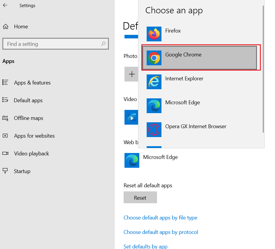 Windows 10で既定のブラウザをChromeに設定する