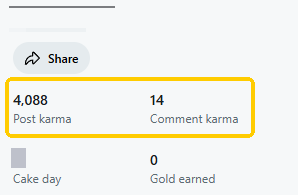 找到你的 Reddit Karma