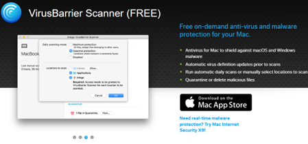 Mac最佳免费杀毒软件 - Intego VirusBarrier Scanner (免费版)