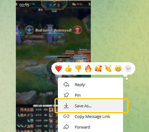 Telegram 비디오를 컴퓨터에 다운로드하세요
