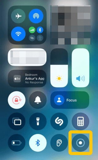 iPhone에서 화면 녹화하기