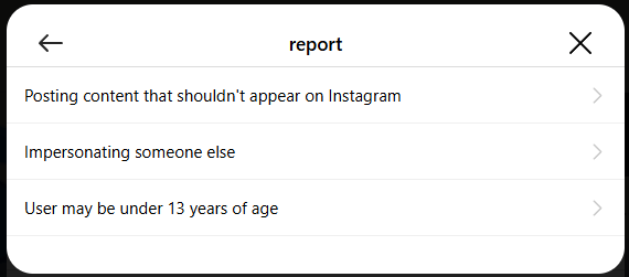 Instagramで詐欺を報告する