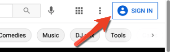 Click the Sign In Button