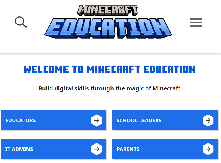 Edición educativa de Minecraft