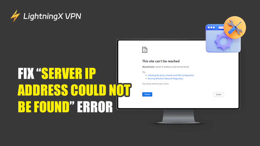 Server IP Address Could Not Be Found