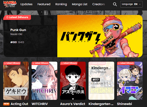 最高の無料マンガサイト：MANGA Plus