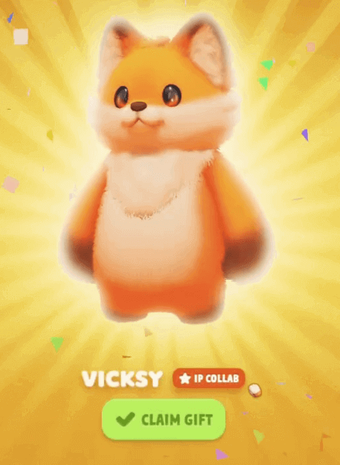 VICKSYコードで入手したVicksy Foxスキン