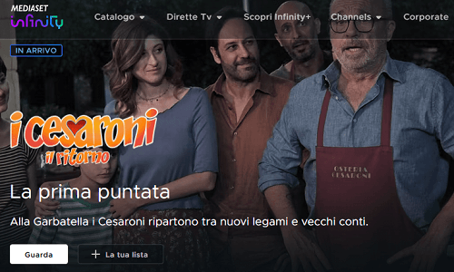 Best Free Italian Streaming Services: Mediaset Infinity