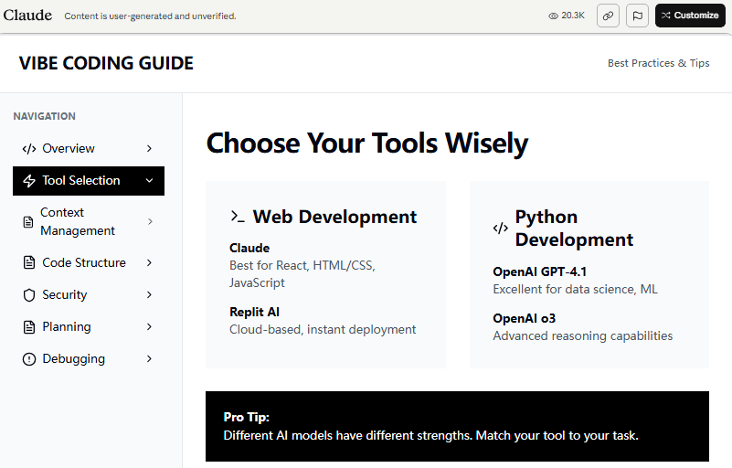 Start Vibe Coding with Claude