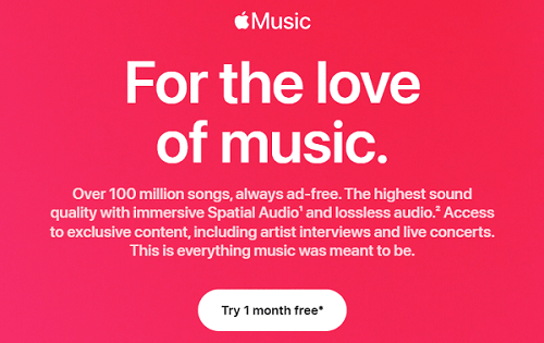 Start with Apple Music's Official Free Trial