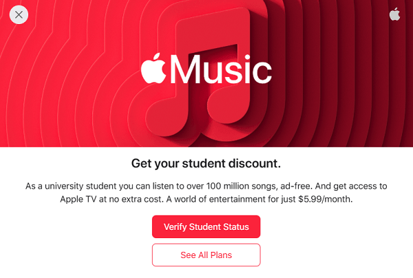 Save with the Apple Music Student Plan