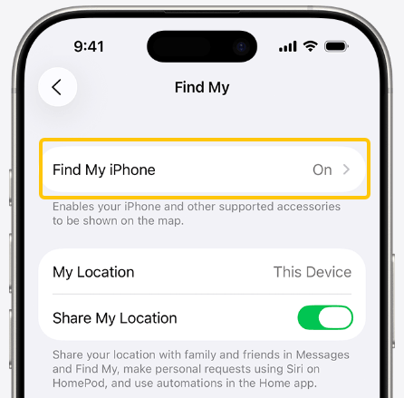 Check Who Can See Your Location in Find My